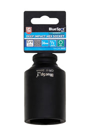Blue Spot Tools 1/2" Deep Impact Hex Socket