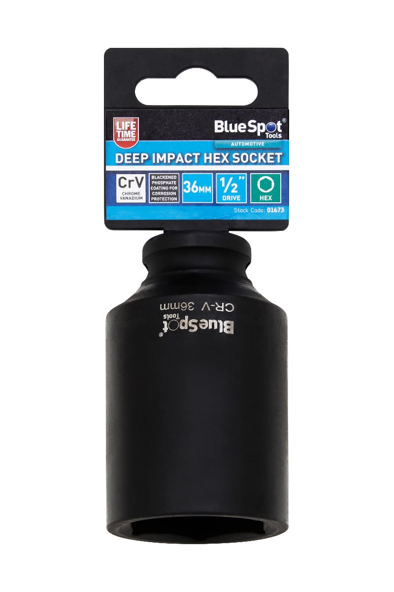 Blue Spot Tools 1/2" Deep Impact Hex Socket