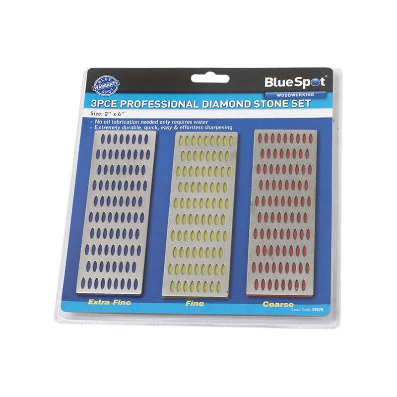 Bluespot Tools Diamond Stone Set of 3 2 x 6in BlueSpot Tools - RockBottom Northampton