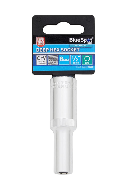 Blue Spot Tools 1/2" Deep Hex Socket