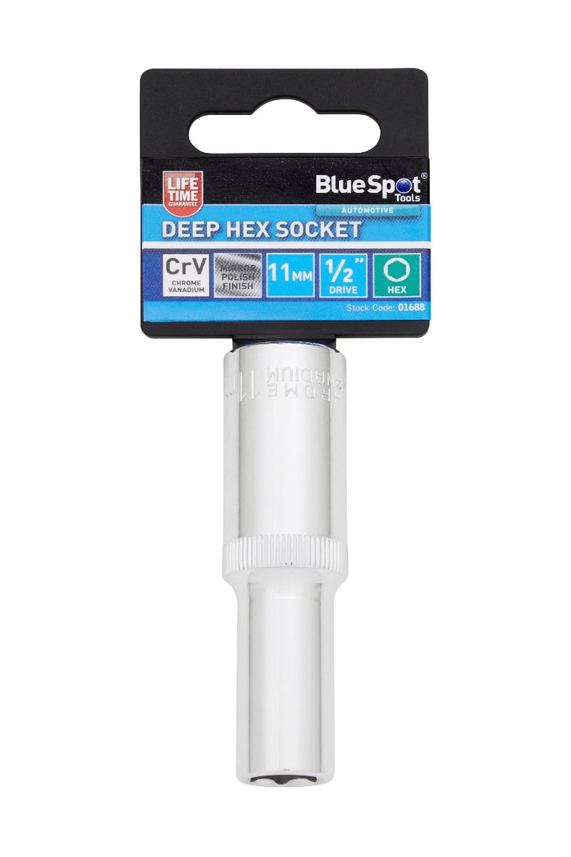 Blue Spot Tools 1/2" Deep Hex Socket