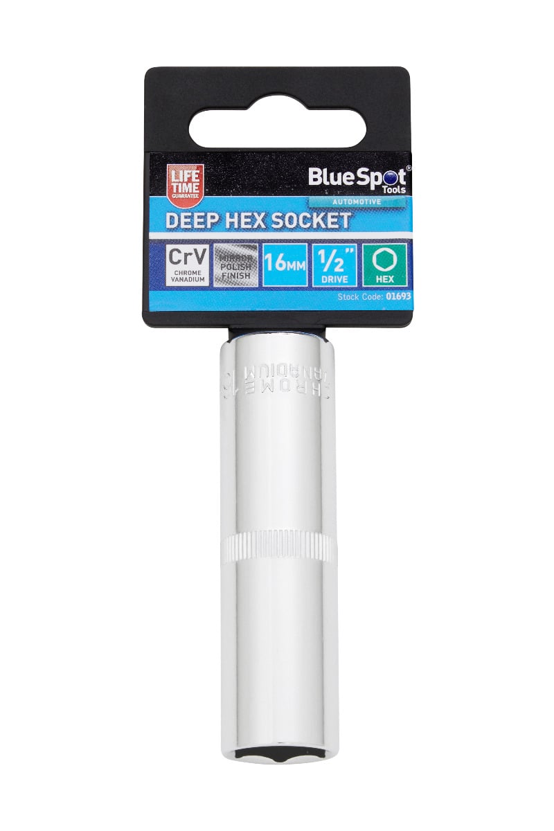 Blue Spot Tools 1/2" Deep Hex Socket