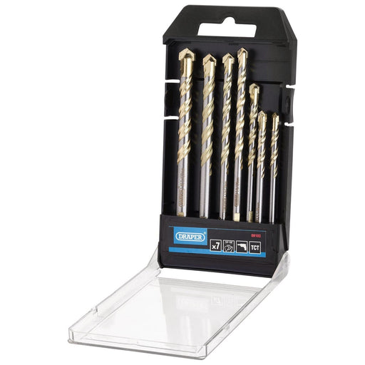 Draper Multi Construction TCT Drill Bit Set (7 Piece) Draper - Town Tools