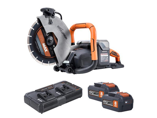Evolution - R260DCT-Li Cordless Disc Cutter 260mm 18V 2 x 8.0Ah Li-ion