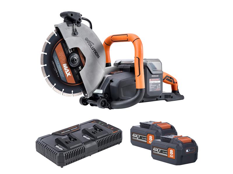 Evolution - R260DCT-Li Cordless Disc Cutter 260mm 18V 2 x 8.0Ah Li-ion