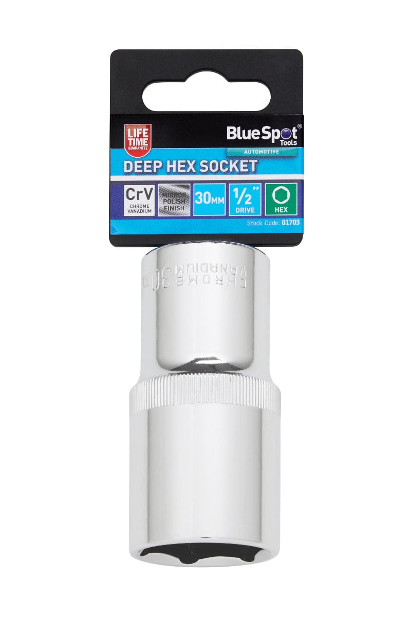 Blue Spot Tools 1/2" Deep Hex Socket