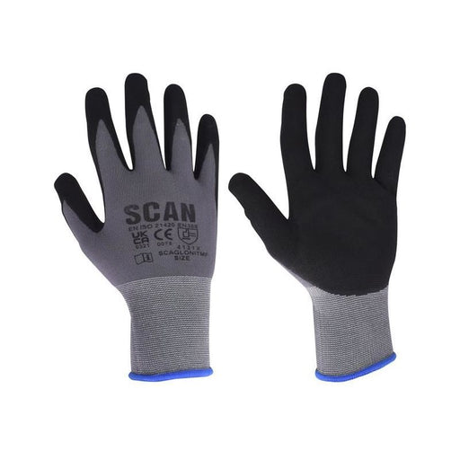 Scan Breathable Microfoam Nitrile Gloves - M (Size 8) Scan - RockBottom Nothampton