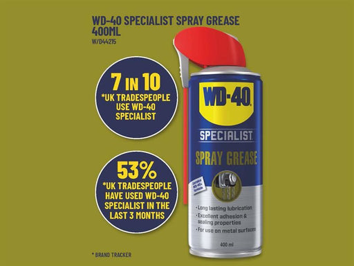 WD-40 Specialist Spray Grease 400ml WD-40� - RockBottom Northampton