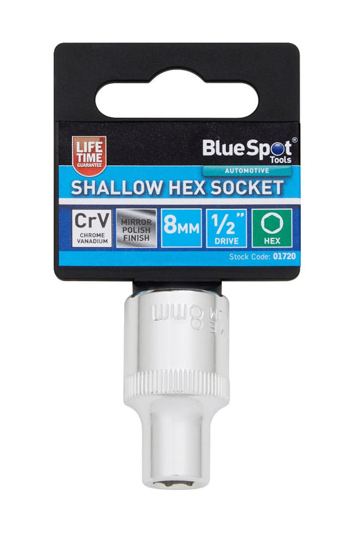 Blue Spot Tools 1/2" Shallow Hex Socket