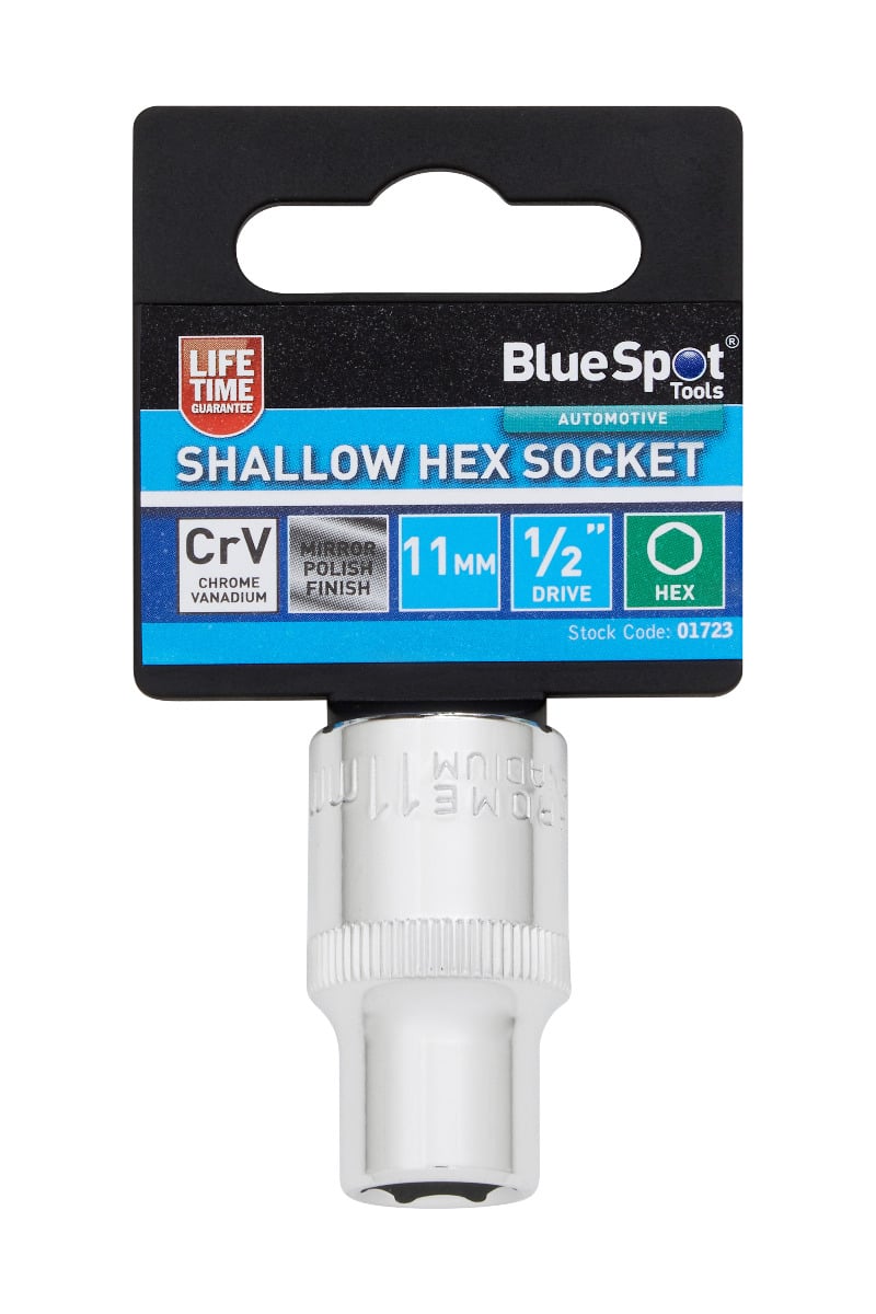 Blue Spot Tools 1/2" Shallow Hex Socket