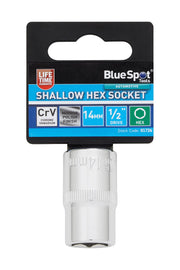 Blue Spot Tools 1/2" Shallow Hex Socket