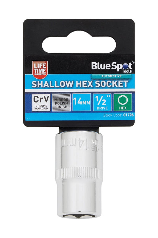 Blue Spot Tools 1/2" Shallow Hex Socket
