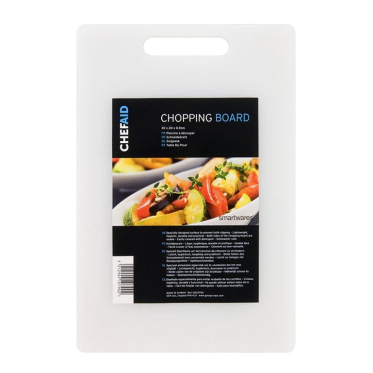 Chef Aid Poly Chopping Board 31 x 18 x 0.9cm