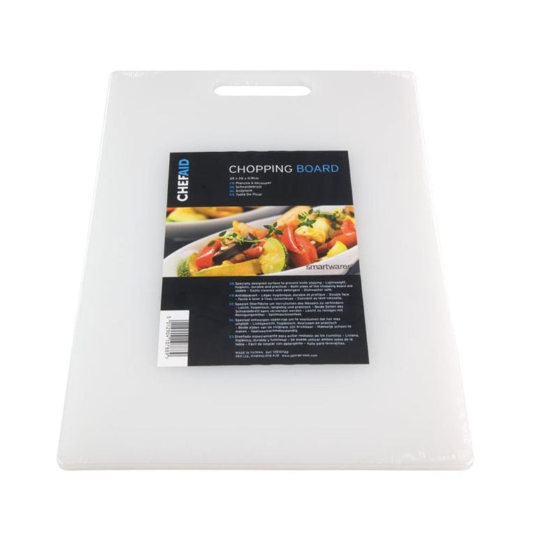 Chef Aid Poly Chopping Board 34.5 x 24.5 x 0.9cm
