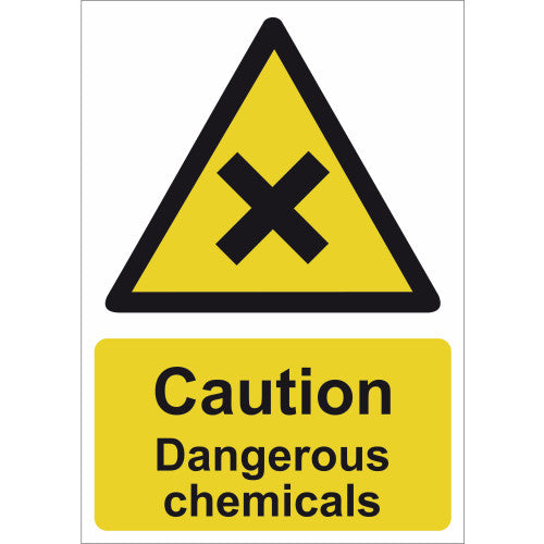 Caution Dangerous chemicals - SAV (210 x 148mm)
