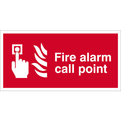 Fire alarm call point 1.2mm Recyclable PP (100 x 200mm)