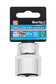 Blue Spot Tools 1/2" Shallow Hex Socket