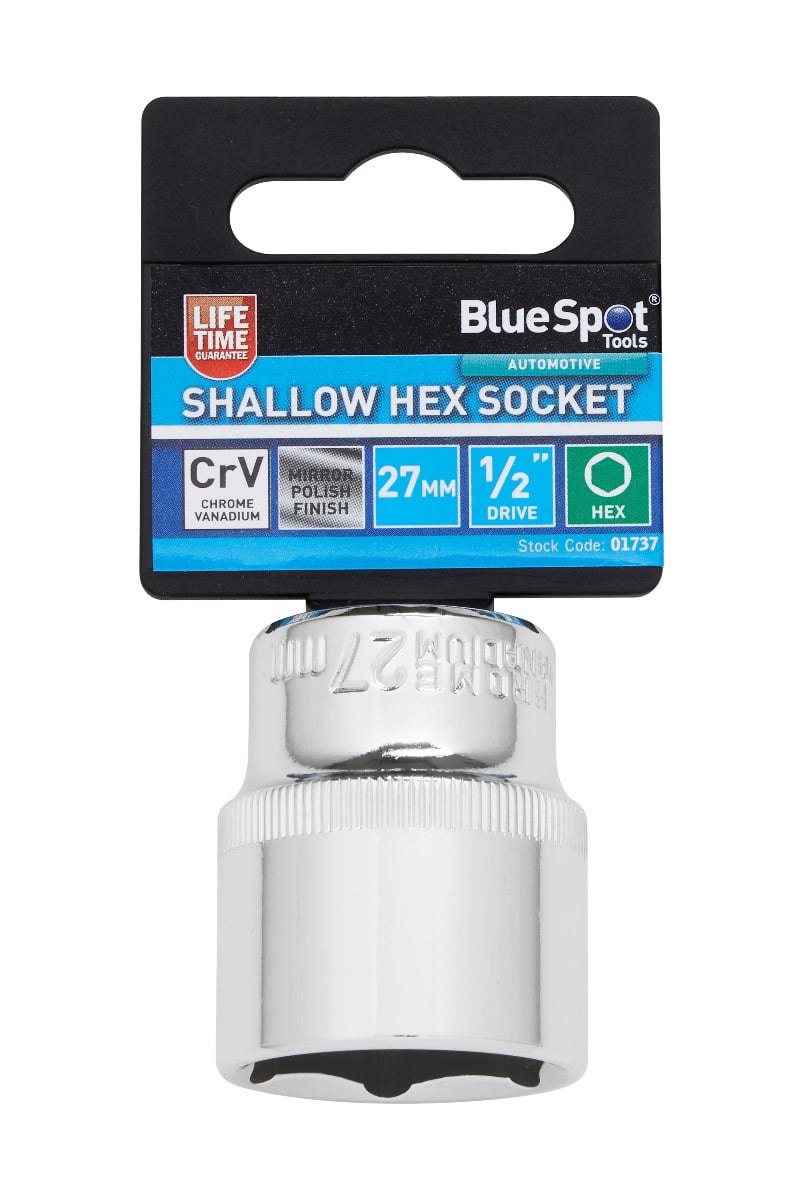 Blue Spot Tools 1/2" Shallow Hex Socket