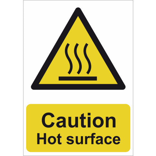Caution Hot surface - SAV (210 x 148mm)