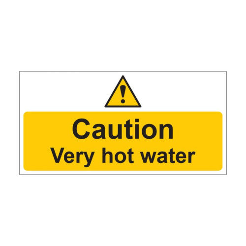 Caution - Very Hot Water - SAV (200 x 100mm)