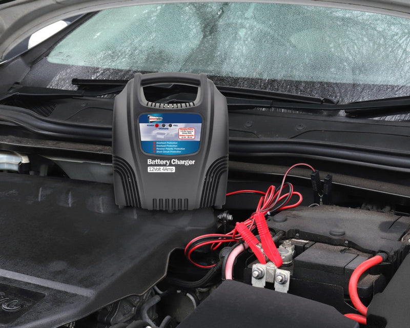 Streetwize Battery Charger - Plastic Cased 12V/4Amp