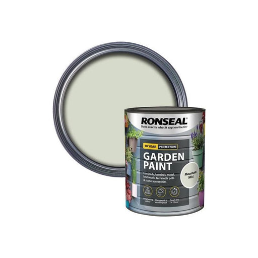 Ronseal Garden Paint Mountain Mist 750ml Ronseal - RockBottom Nothampton