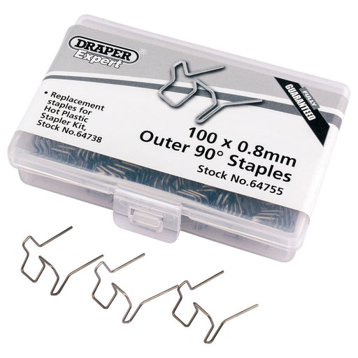 Draper 0.8MM Double U Staples (50) Draper - Town Tools