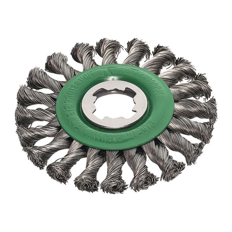 Lessmann X-Lock Stainless Steel Knot Wheel Brush 125mm Non Spark Lessmann - RockBottom Northampton