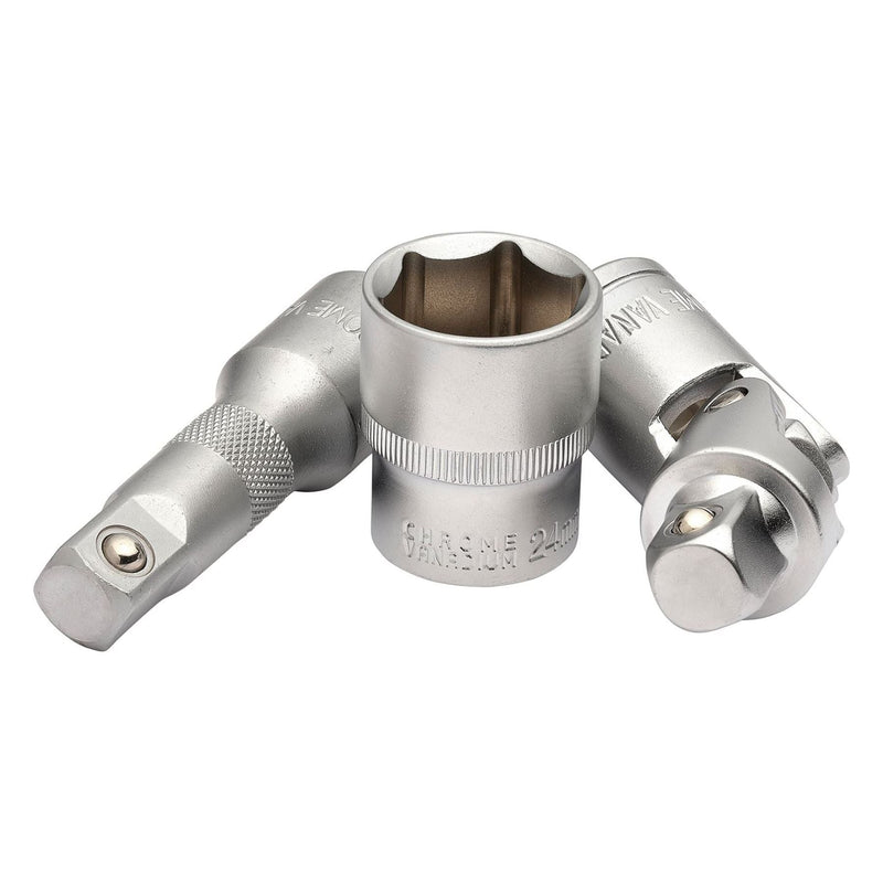 Draper Draper HI-TORQ Metric Socket Set, 1/2" Sq.. Dr. (23 Piece) Draper - Town Tools