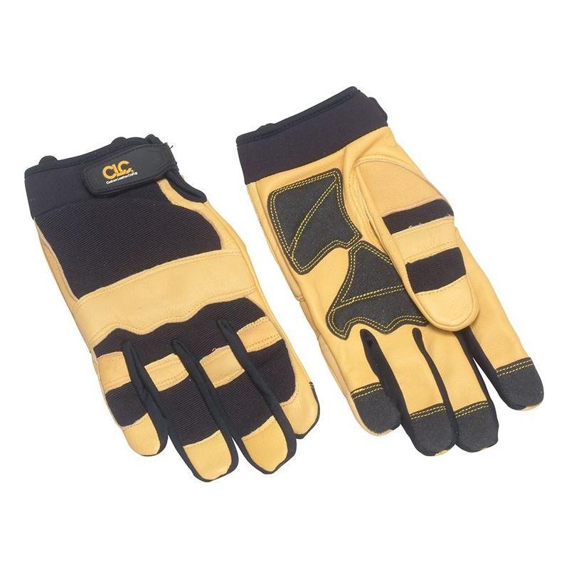 Kuny'S Hybrid-275 Top Grain Leather Neoprene Cuff Gloves - Large Kuny's - RockBottom Northampton