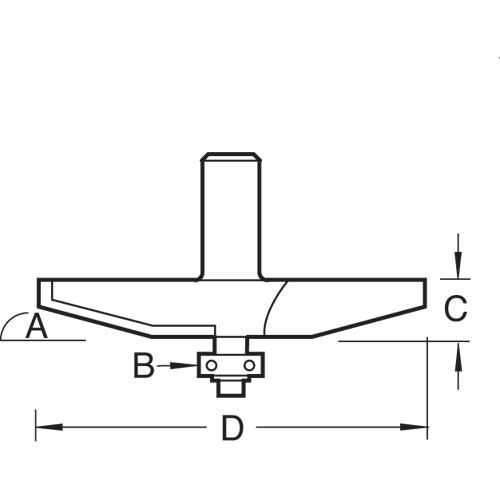 63mm 1/2" EB 3 Lever Mortice Deadlock
