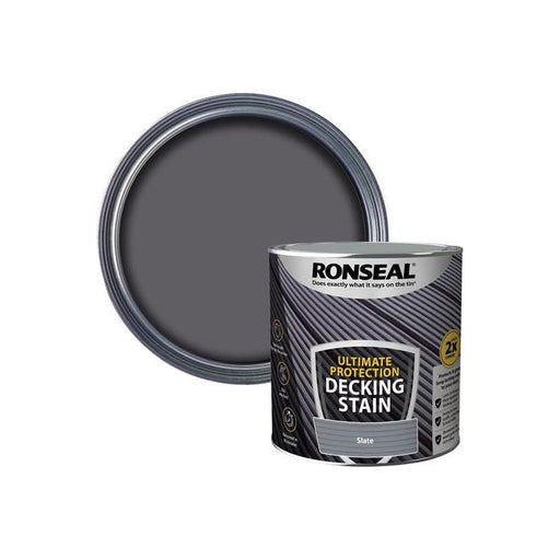 Ronseal Ultimate Protection Decking Stain Slate 2.5 litre Ronseal - RockBottom Nothampton