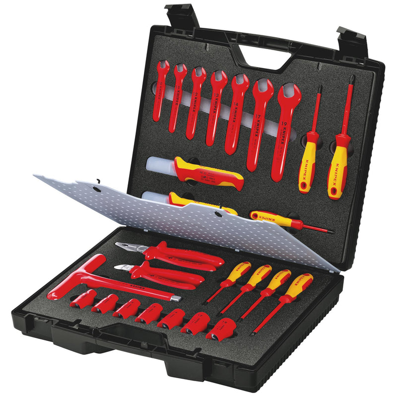 Draper 18891 KNIPEX 98 99 12 Standard Tool Case With Insulated Tools, 26 Parts