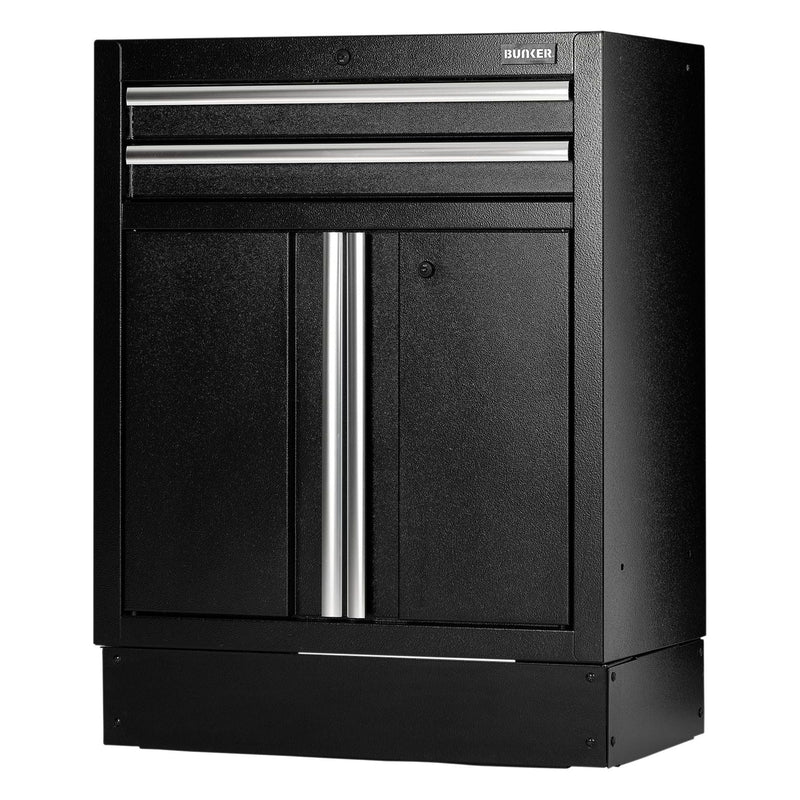 Draper Bunker Modular Floor Cabinet, 2 Drawer, 2 Door, 680mm Draper - Town Tools