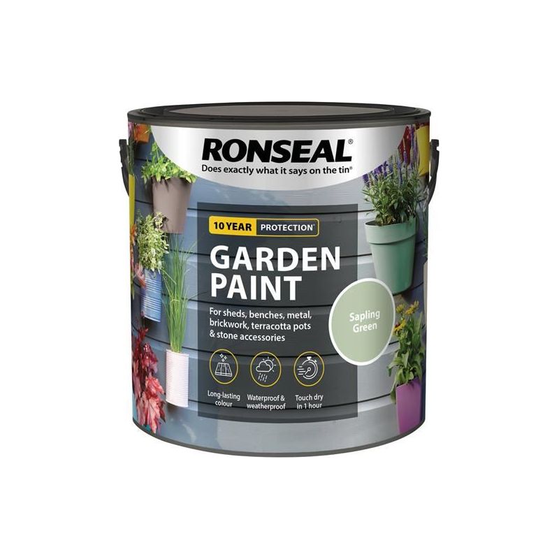 Ronseal Garden Paint Sapling Green 2.5 litre Ronseal - RockBottom Nothampton