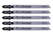 Blue Spot Tools 5 PCE HCS Clean Cut Jigsaw Blades For Wood (10 TPI)