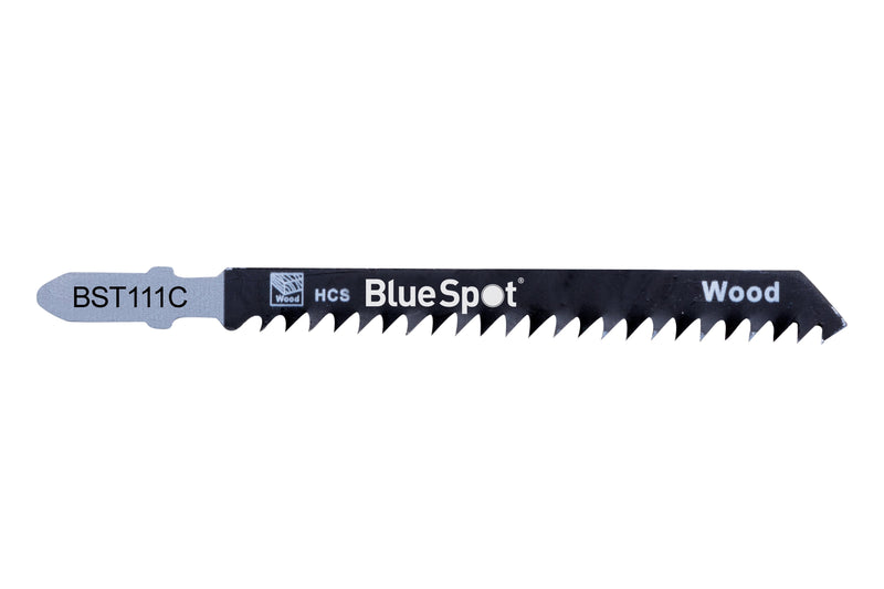 Blue Spot Tools 5 PCE HCS Quick Cut Jigsaw Blades For Wood TPI