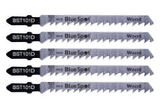 Blue Spot Tools 5 PCE HCS Fast Cut Jigsaw Blades For Wood (6 TPI)