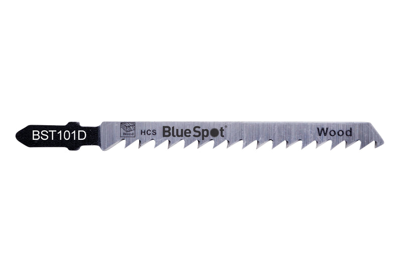 Blue Spot Tools 5 PCE HCS Fast Cut Jigsaw Blades For Wood (6 TPI)