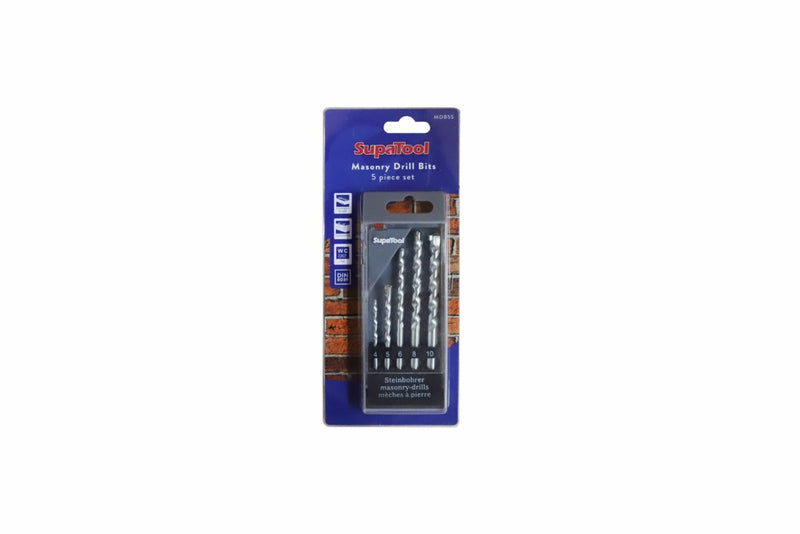 SupaTool Masonry Drill Bits 5 Piece