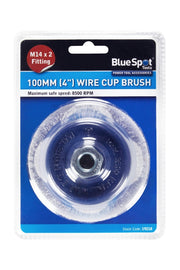 Blue Spot Tools 100mm (4") M14 x 2 Wire Cup Brush