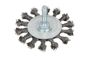 Blue Spot Tools 75mm (3") Flat Twist Knot Wire Wheel Brush