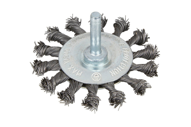 Blue Spot Tools 75mm (3") Flat Twist Knot Wire Wheel Brush