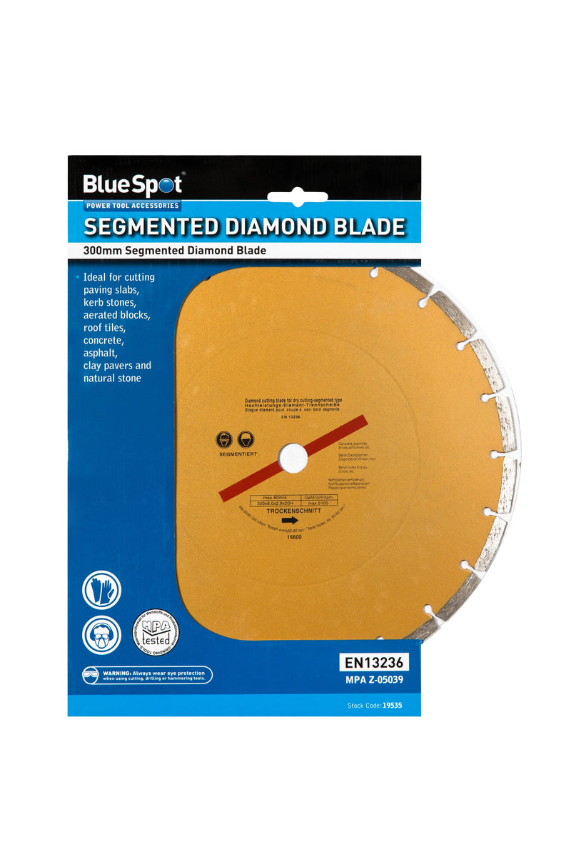 Blue Spot Tools Segmented Gold Diamond Dry Cutting Disc