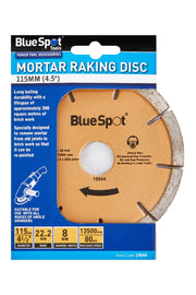 Blue Spot Tools 8mm 4 1/2" Mortar Raking Disc
