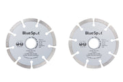 Blue Spot Tools 2 PCE Segmented Diamond Dry Cutting Disc