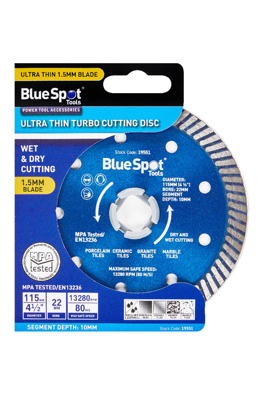 Blue Spot Tools 4 1/2" Super Thin Turbo Blade