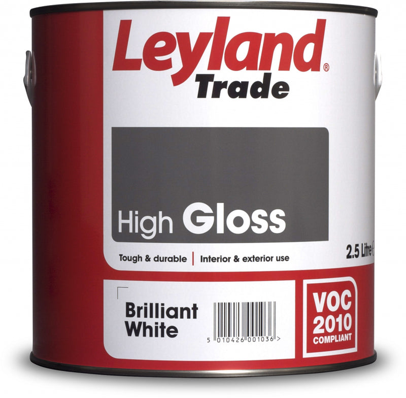 Leyland Trade Gloss 2.5L Brilliant White