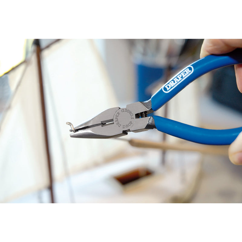 Draper 19647 Spring Loaded Long Nose Pliers, 115mm