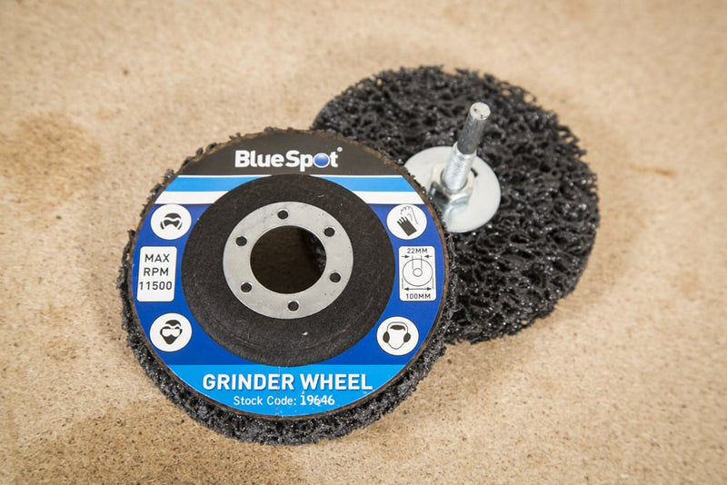 Blue Spot Tools 100mm (4") Rust Remover Grinding Wheel with Shank